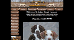 Desktop Screenshot of indiancreekkennels.com